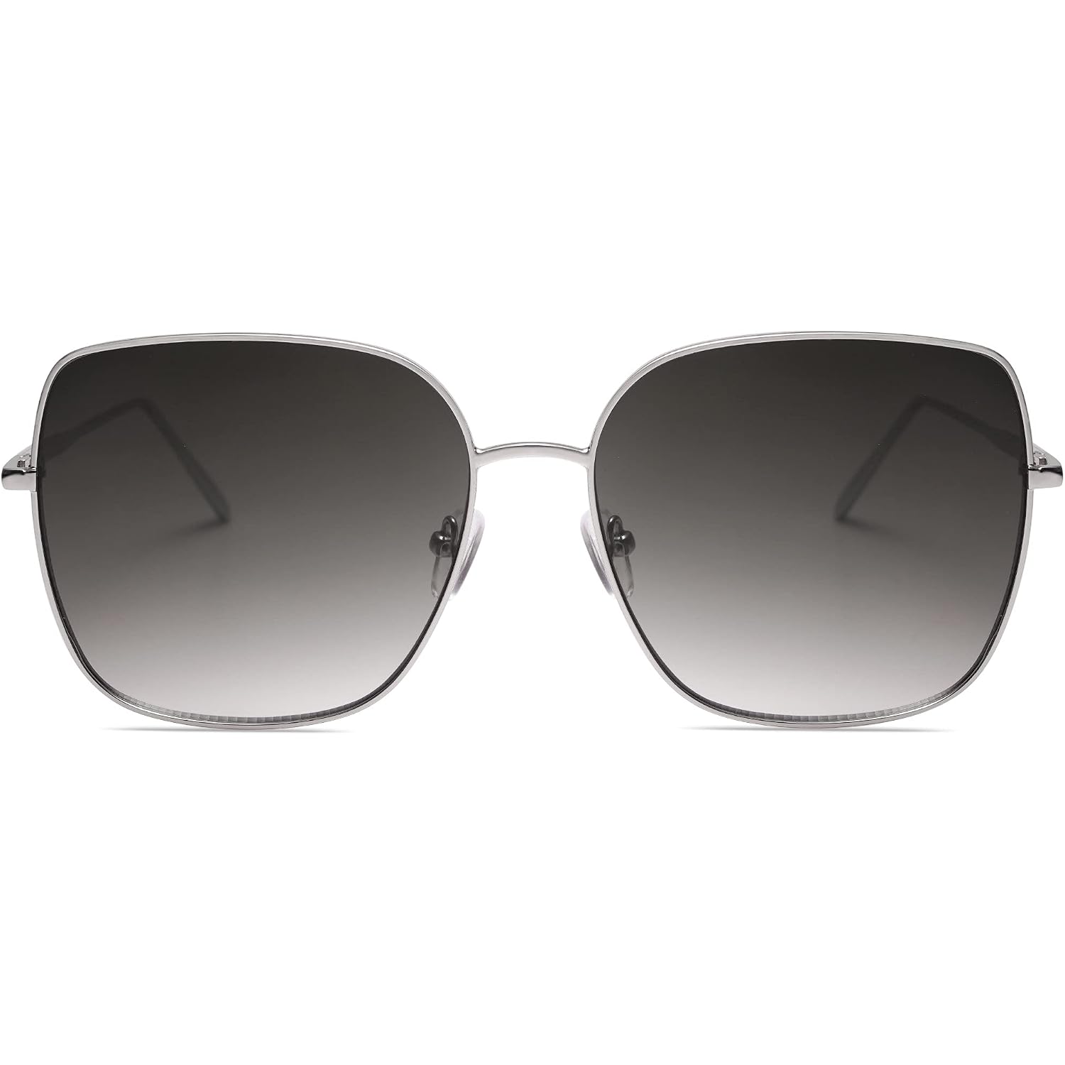 Sojos Trendy Oversized Square Metal Frame Sunglasses For Women Men Retro Big Flat Lens Uv Protection Sunglasses Sj1146
