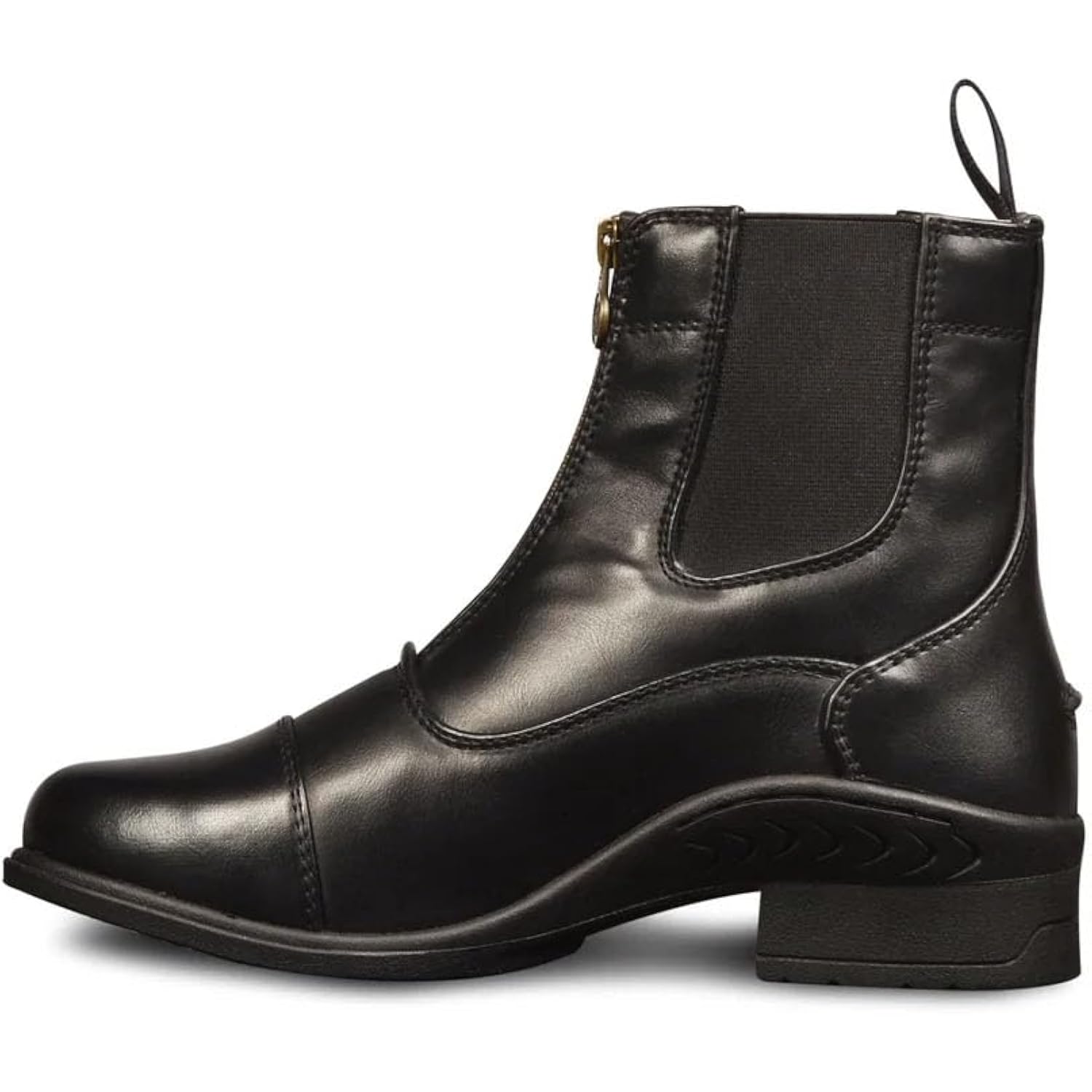 Ovation Women'S Lightweight Stylish Equestrian Horse Riding Ankle Length Synthetic Vega Leather Quantum Zip Paddock Boots