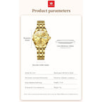 Olevs Womens Watches Casual Modern Diamond Automatic Mechanical Ladies Self Winding Dress Two Tone Wrist Watch Date Day