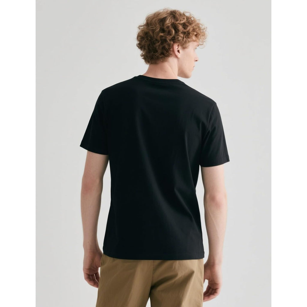 Okba 5 Pcs Black T Shirts Available For Men And Women Adult Round Neck Polyester Blank Tshirts Short Sleeve