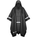 3-In-1 Hooded Rain Poncho For Adult With Pocket, Waterproof Lightweight Unisex Raincoat For Hiking Camping Emergency
