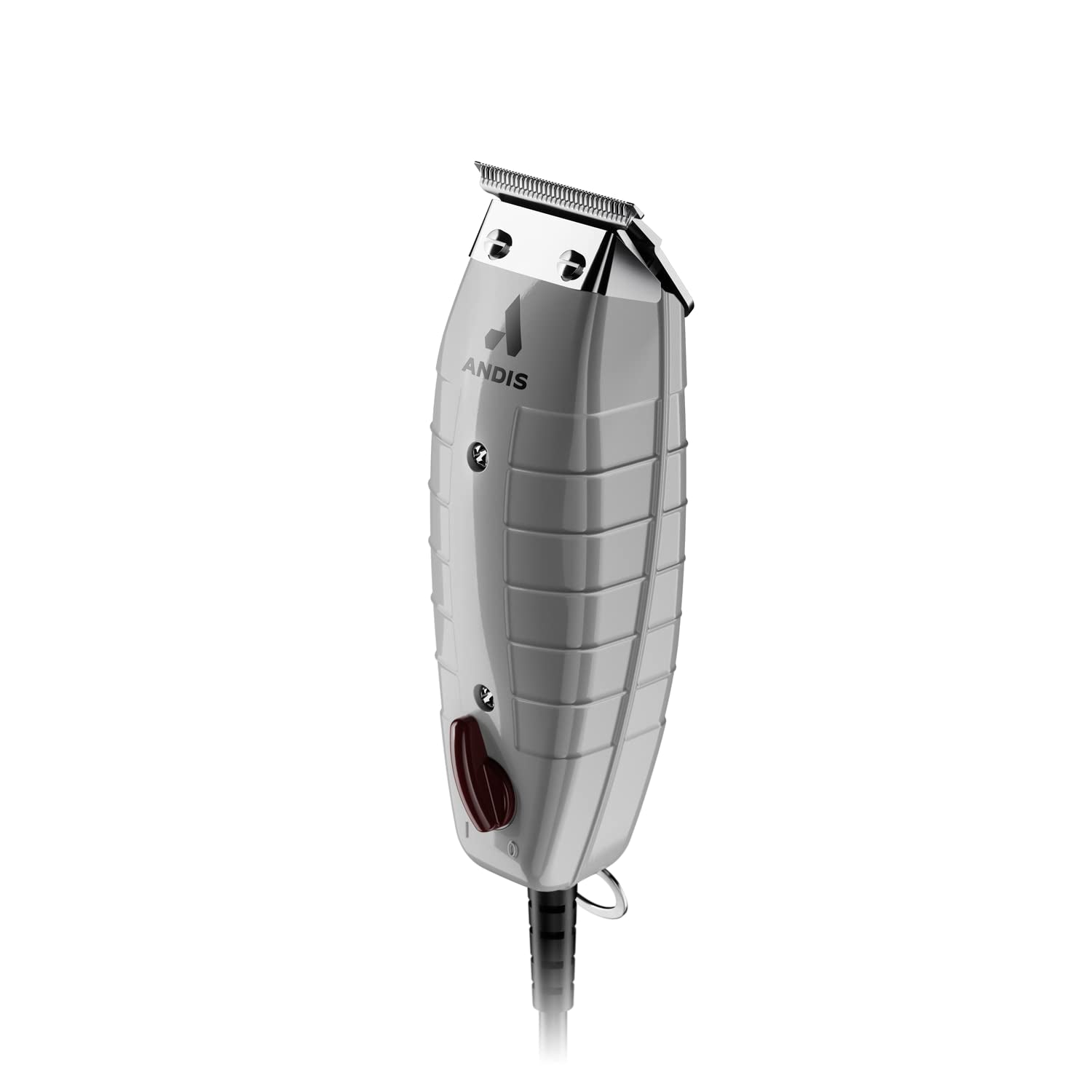 Andis 04780 Professional T-Outliner Beard & Hair Trimmer for Men with Carbon Steel T-Blade, Bump Free Technology – Corded Electric Beard Trimmer, GTO, Grey