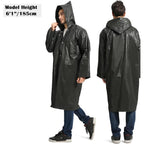 Opret 2 Pack Raincoats For Adults Reusable, Eva Rain Ponchos Lightweight Rain Coat Waterproof Rain Gear For Men And Women