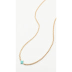 Zoe Chicco Women's 14k Gold Turquoise Quad Necklace