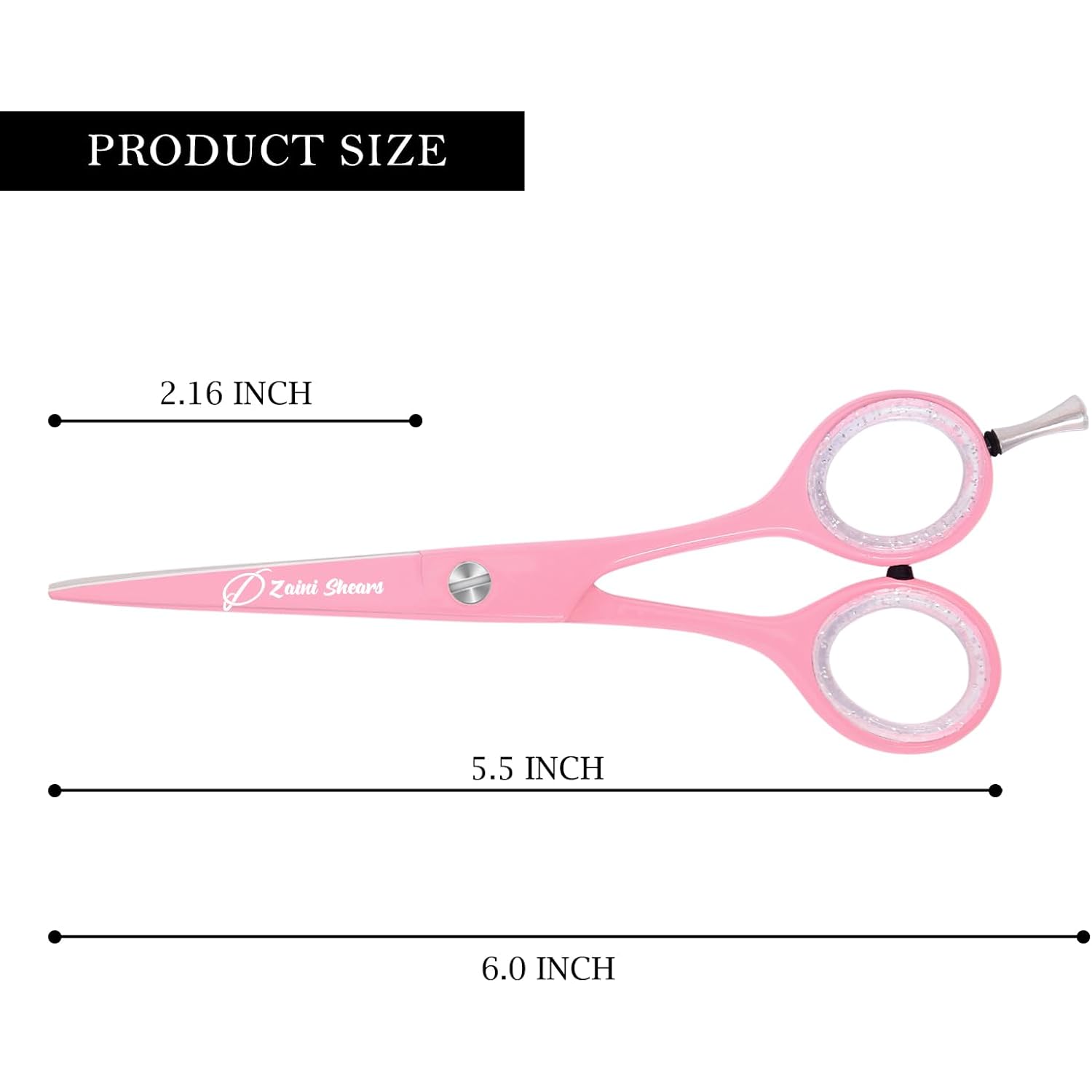 Hair Cutting Scissors Extremely Sharp Right-Hand Razor Edge - 5.5” Overall Length,Made Of 420C Japanese Stainless Steel Salon Scissors Professional Barber Haircut Scissors (Pink, 5.5'')
