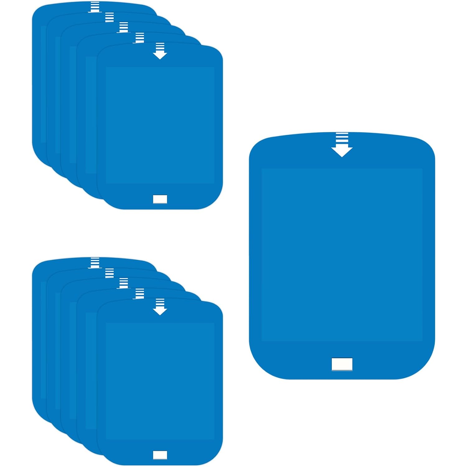 Shootingstar 10 Pcs Refill For Stem Blue Light Trap, Replacement Sticky Pads Compatible With Raid/Wondercide Flying Insect Light Trap Plug In