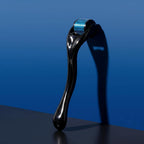 ROSELYNBOUTIQUE Derma Roller for Men & Women - Personal Cosmetic Beauty Tool 0.25mm - Titanium(Black Blue)