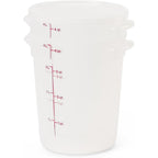 Cambro Food Storage Containers With Lids (Bpa-Free) - 4 Quart - Food Grade Buckets With Lids (2 Pack) - For Dough Proofing And Brining (Translucent)