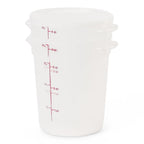 Cambro Food Storage Containers with Lids (BPA-Free) - 4 Quart - Food Grade Buckets with Lids (2 Pack) - For Dough Proofing and Brining (Translucent)