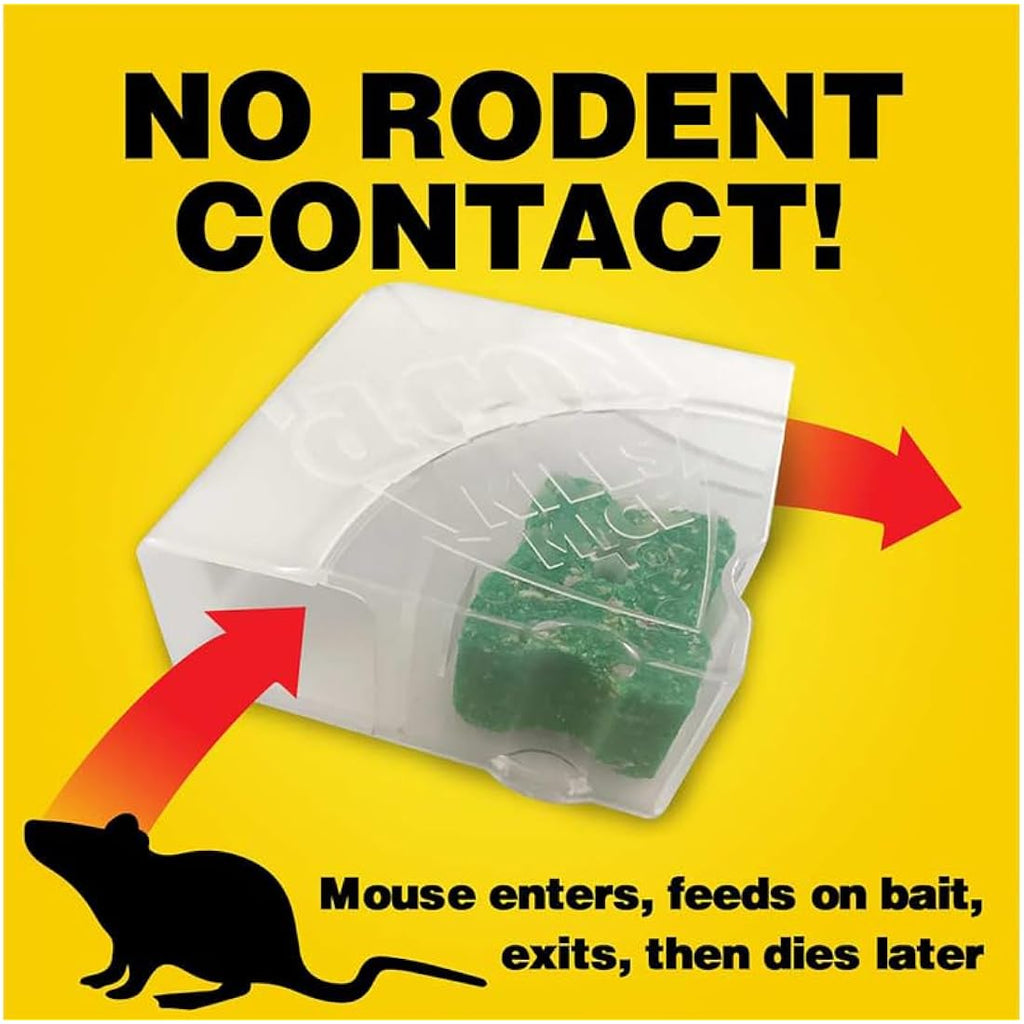 D-Con Disposable Corner Fit Mouse Bait Station - 0.5 Oz (Pack Of 3)