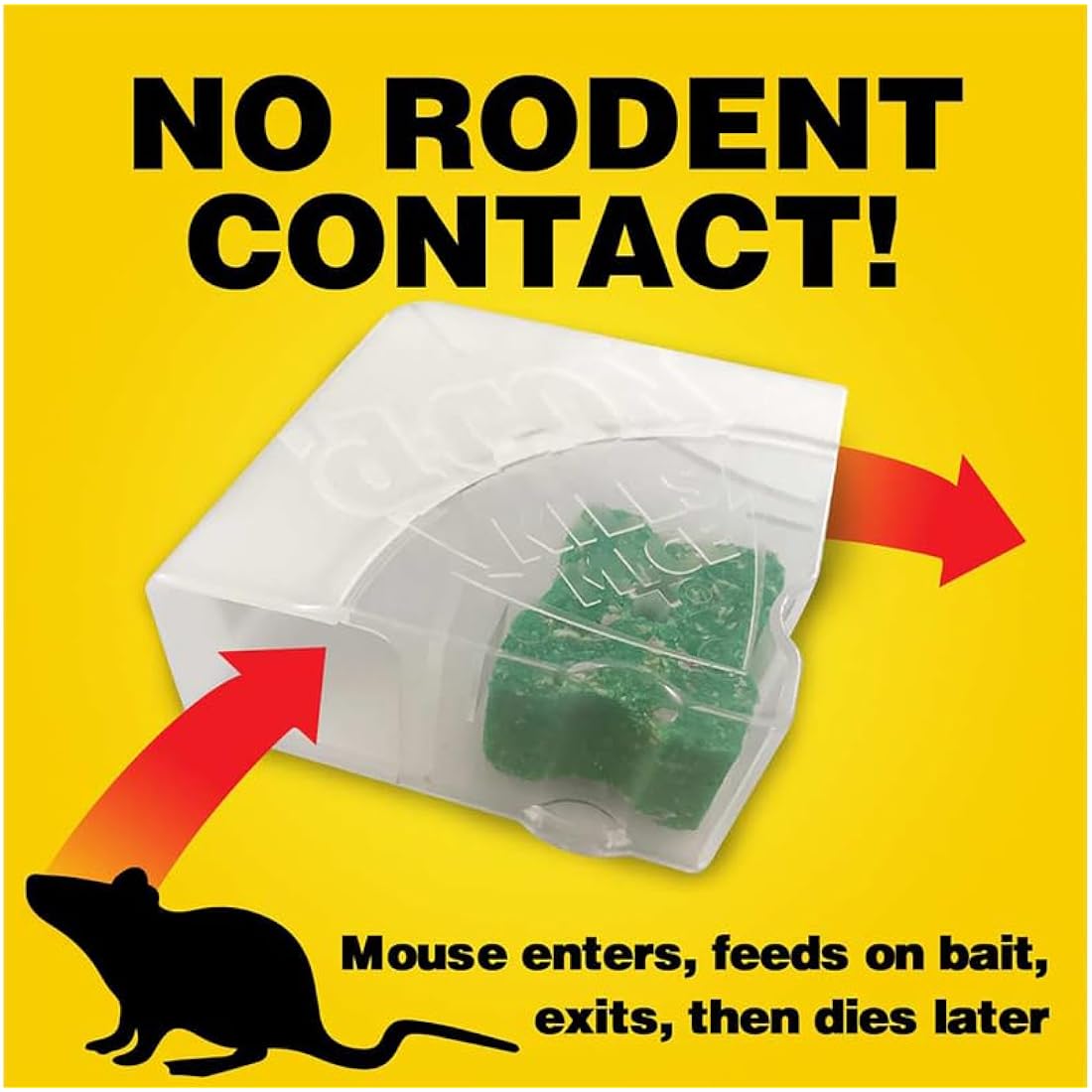 D-Con Disposable Corner Fit Mouse Bait Station - 0.5 Oz (Pack Of 3)