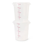 Cambro Food Storage Containers with Lids (BPA-Free) - 4 Quart - Food Grade Buckets with Lids (2 Pack) - For Dough Proofing and Brining (Translucent)