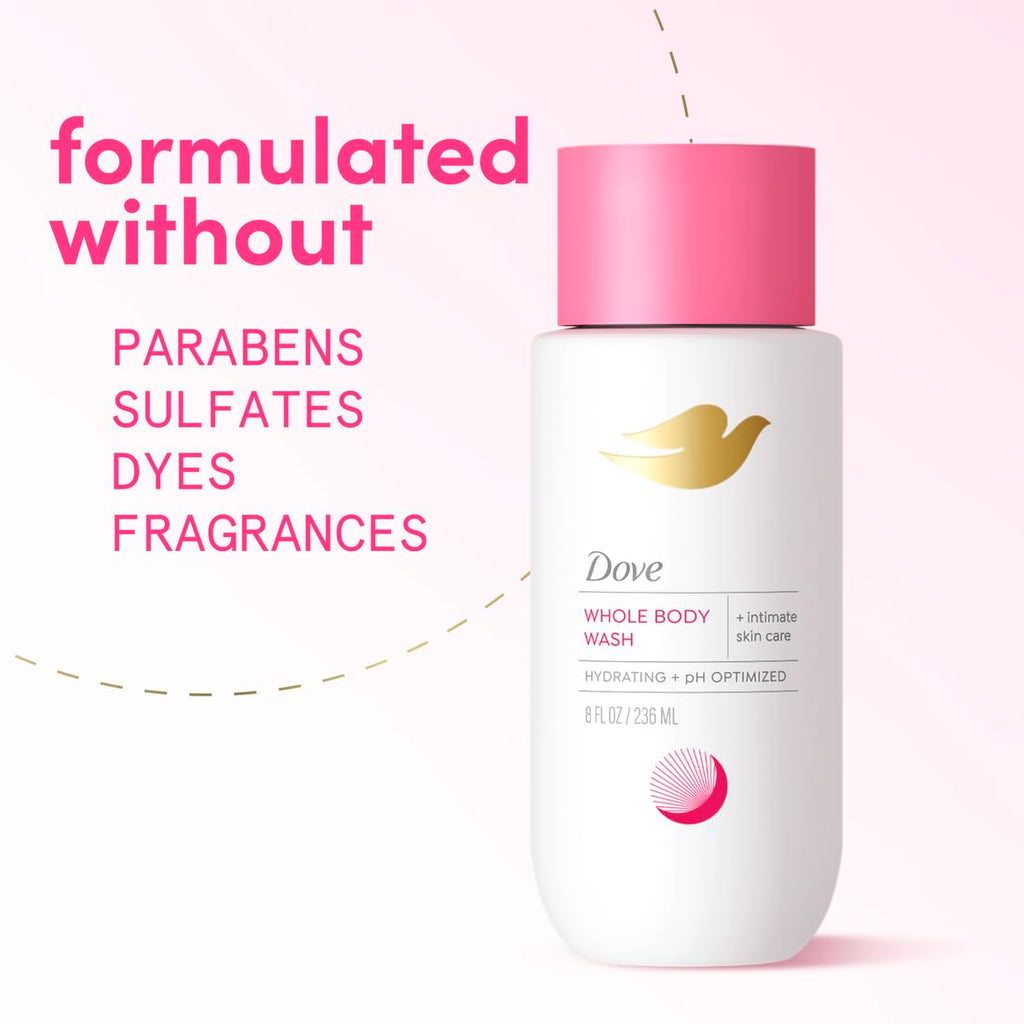 Dove Intimate Wash For Women, 8 Oz | Unscented Ph-Optimized Feminine Wash With Hyaluronic Acid For Sensitive Intimate Skin And Everyday Comfort