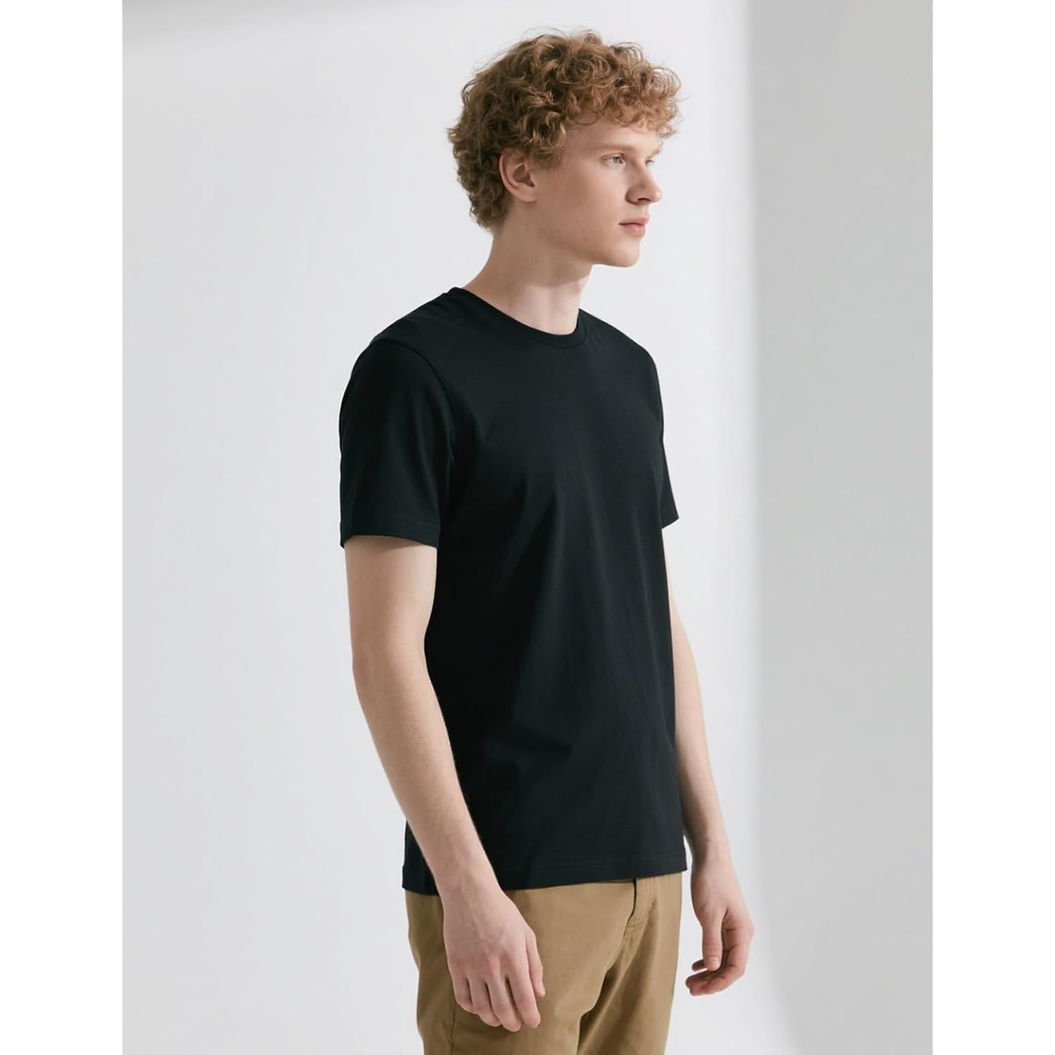 Okba 5 Pcs Black T Shirts Available For Men And Women Adult Round Neck Polyester Blank Tshirts Short Sleeve