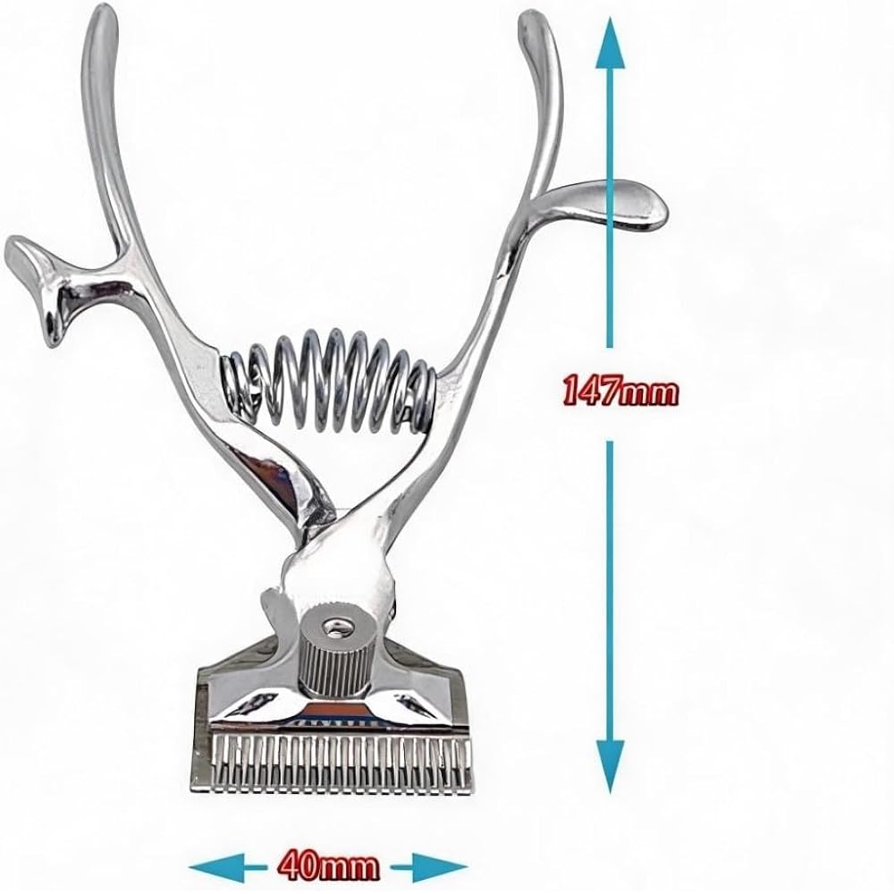 Hair Removal Trimmer Cutter Hand Classic Clipper Barber Stainless Steel Manual Haircut Tool
