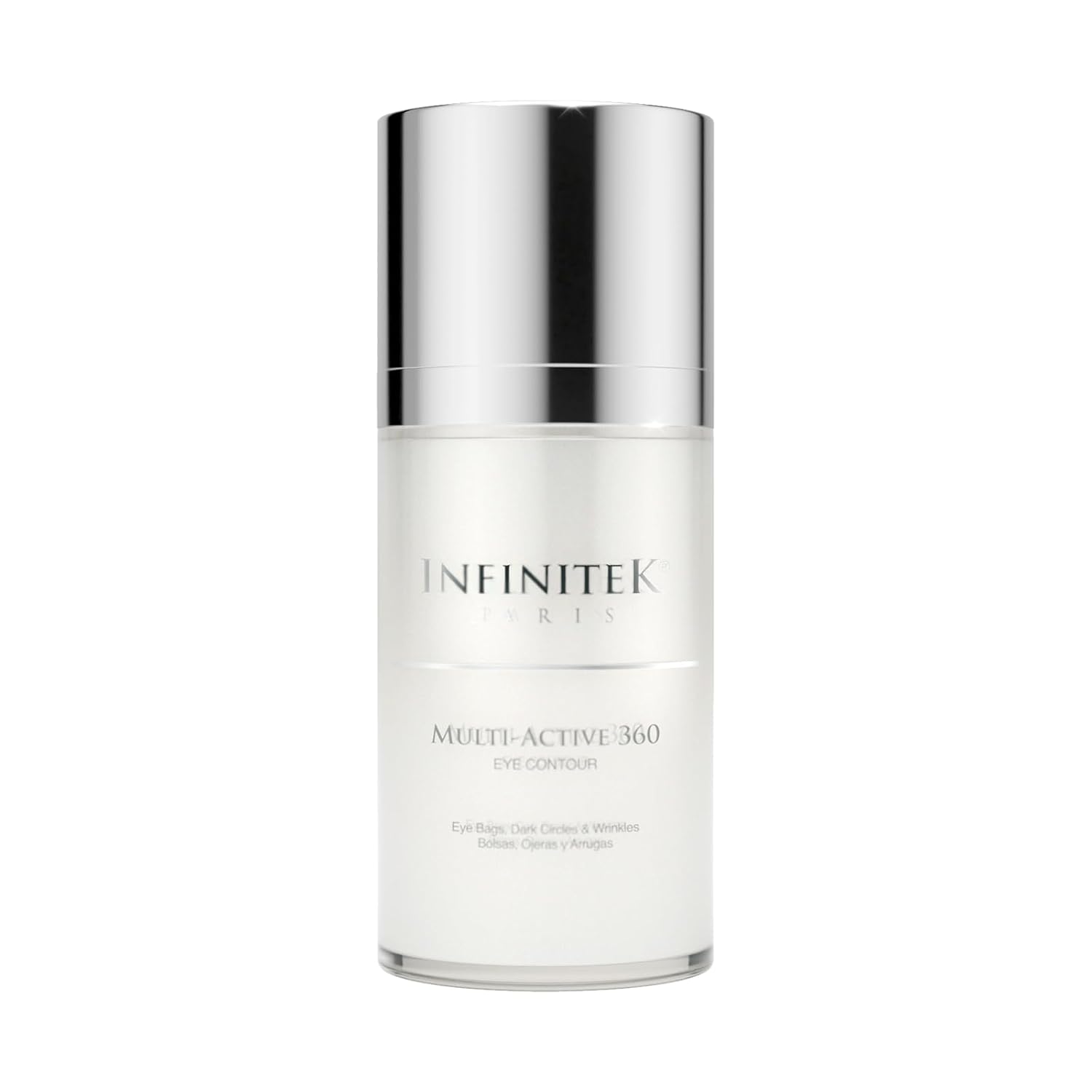 Infinitek Paris Multi-Active 360 Eye Cream | With Caffeine 3%, Retinol & Hyaluronic Acid | Under Eye Cream To Hydrate, Brighten & Reduce Dark Circles, Puffiness, And Fine Lines | 0.50 Fl Oz / 15 Ml