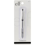 e.l.f. Slant Tweezer, Professional Quality Stainless Steel, Provides a Strong Grip, Removes Hairs Accurately, Shapes, Defines, Easy To Use, Ergonomically-Designed