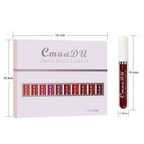 evpct 10Pcs Liquid Matte Matt Lipstick Set for Black Women, Dark Deep Bright Ruby Sexy Brick Mauve Plum Red Violet Purple Matte Lipstick Long Lasting Lipstick 24 hour Waterproof Lip Gloss