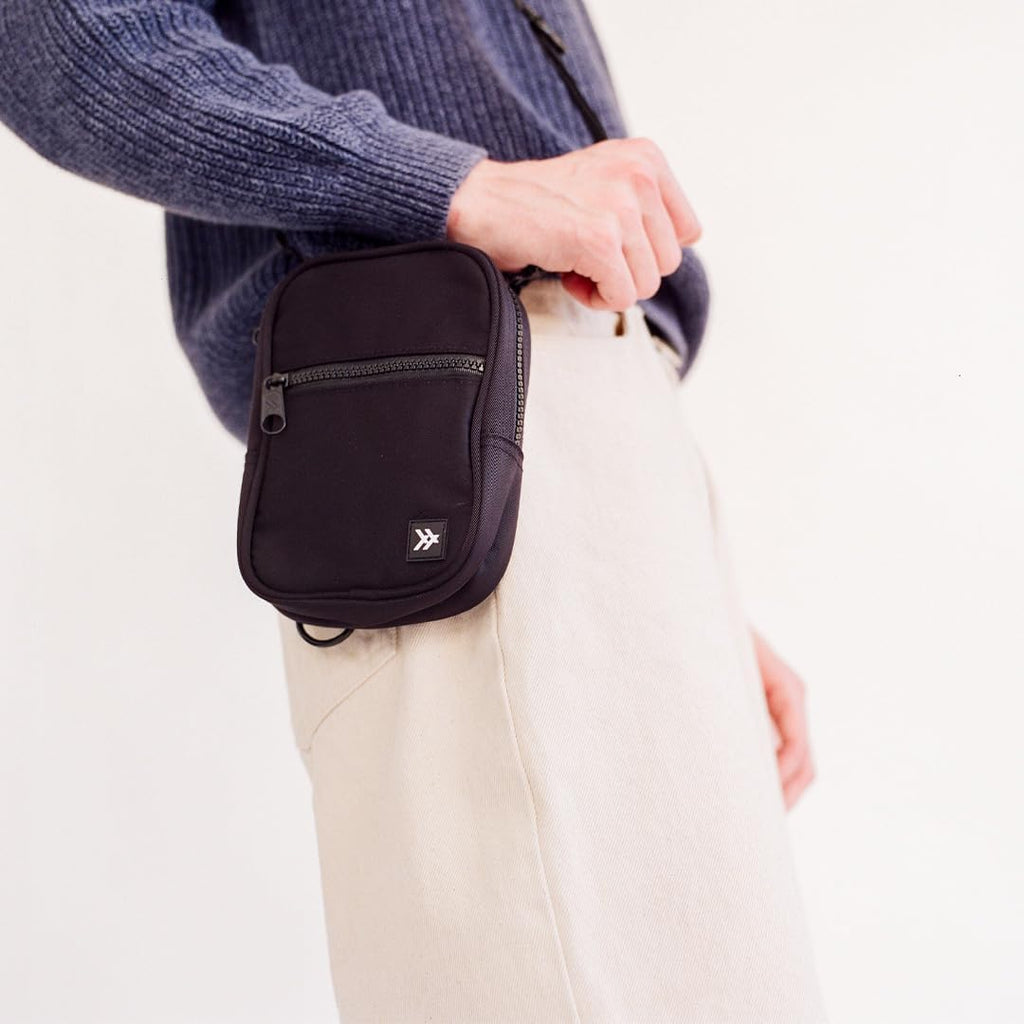 Thread Wallets Small Crossbody Bags For Women & Men, Stylish Sling, Chest Bag For Everyday Use (Black)