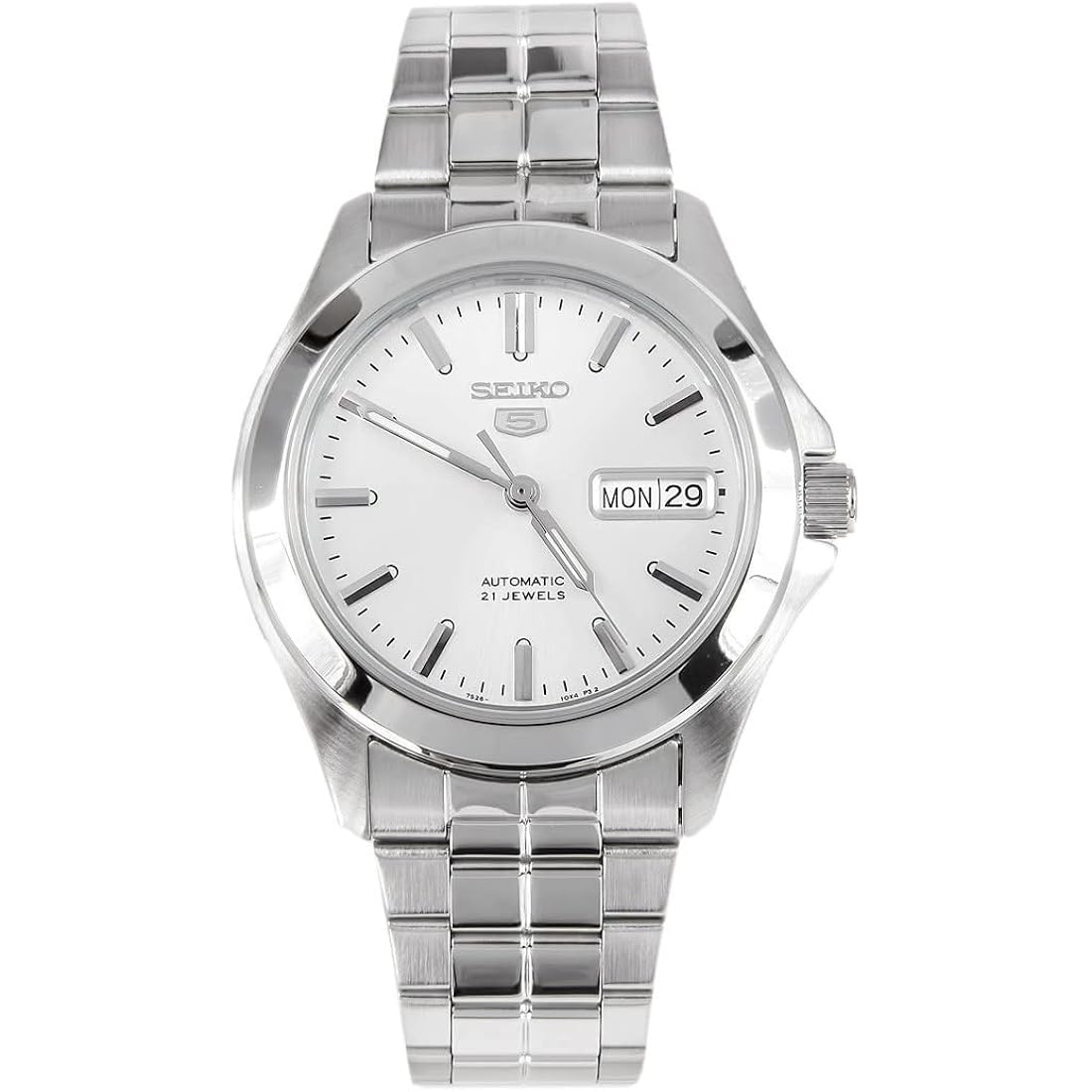 Seiko Men'S Snkk87 Two Tone Stainless Steel Analog With White Dial Watch