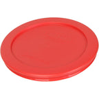 Pyrex 7200-Pc 2-Cup Red Food Storage Lid (4-Pack) - Made In Usa | Bpa-Free Plastic | Round Shape | Designed For 7200 Glass Bowl | Dishwasher Safe | Resists Stains And Odors