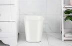 1.6 Gallon Small Trash Can Wastebasket For Kitchen Office Bathroom,Pack Of 2(White+Gray)