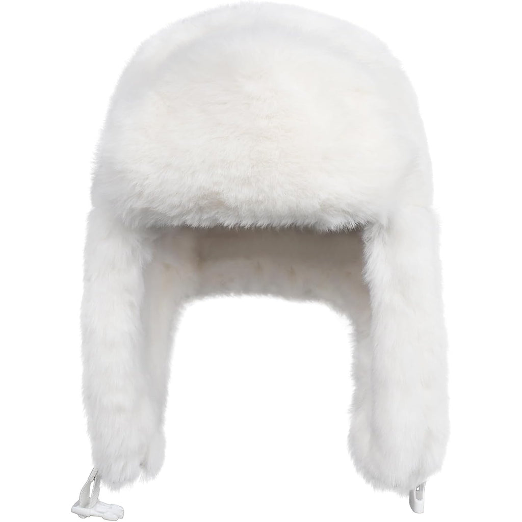 Ushanka Hat for Men Women Winter Cozy Plush Fur Russian Hat with Ear Flaps, Fluffy Furry Fuzzy Windproof Warm Trapper Hat