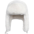 Ushanka Hat for Men Women Winter Cozy Plush Fur Russian Hat with Ear Flaps, Fluffy Furry Fuzzy Windproof Warm Trapper Hat