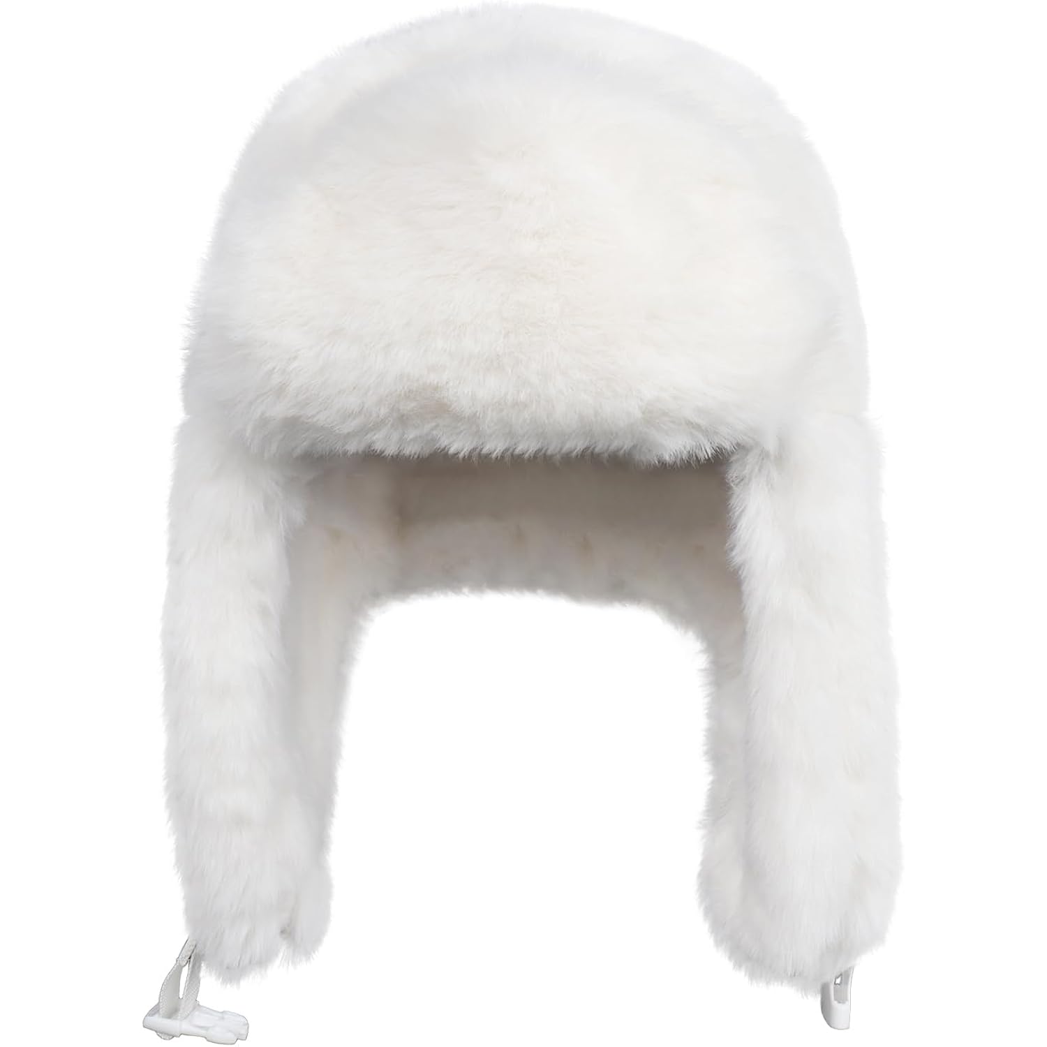 Ushanka Hat for Men Women Winter Cozy Plush Fur Russian Hat with Ear Flaps, Fluffy Furry Fuzzy Windproof Warm Trapper Hat
