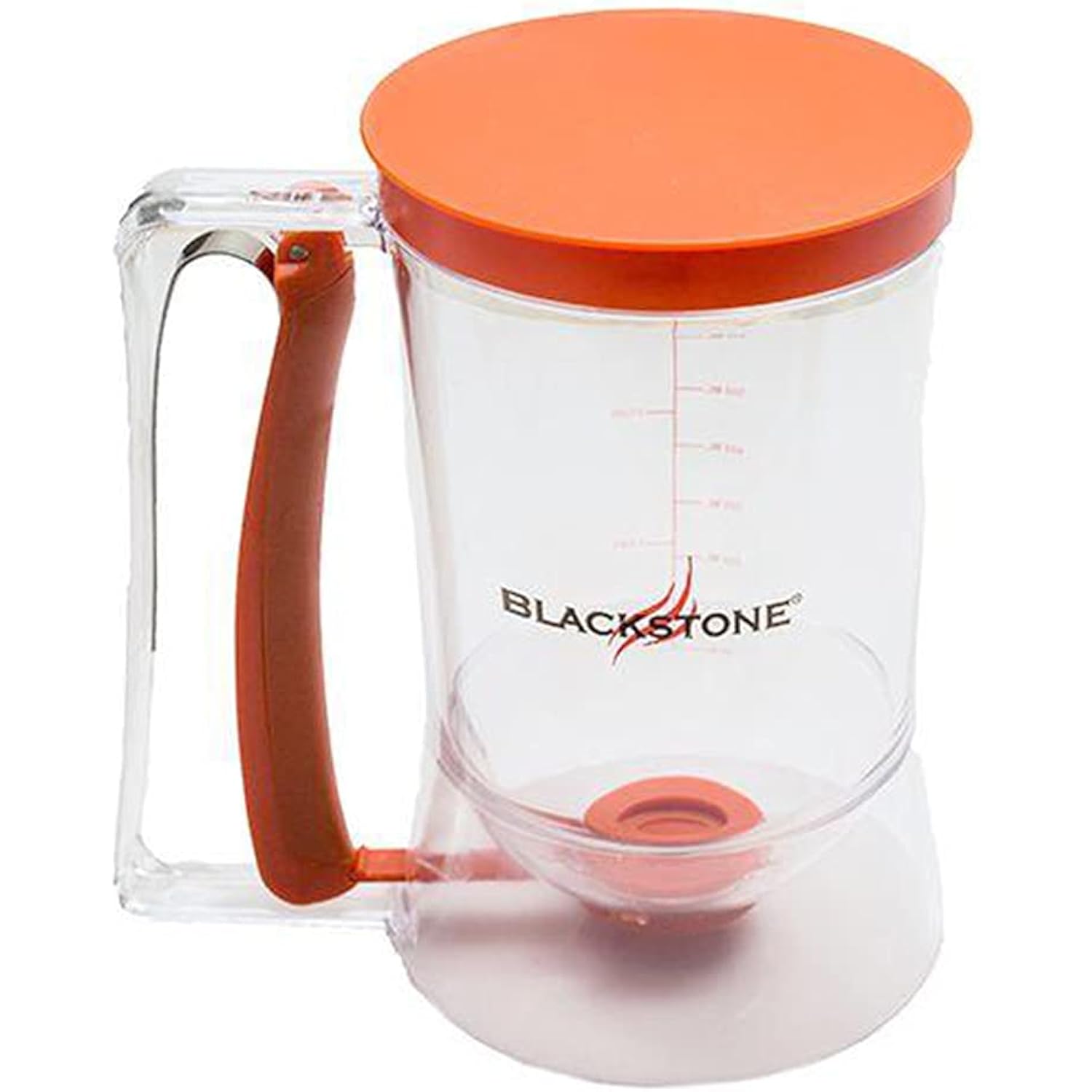 Blackstone 1543 Outdoor Griddle Breakfast Preparation Kit with Pancake Batter Dispenser, Cast Iron Bacon Press, and 2 Non Stick Steel Egg Rings