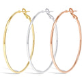 Cocadant Big Gold Hoop Earrings for Women Girls,Dainty 14k Gold Hypoallergenic Rose Gold Silver Hoop Earrings with 925 Sterling Silver Post,Stainless Steel Large Hoop Earrings