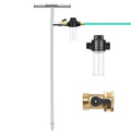 Stainless Steel Deep Root Tree Watering Tool,Root Feeder With Fertilizer Bottle Watering Wand Irrigation System Watering Stake,For Trees Bushes Shrubs Fruit Trees With Brass Valve T-Handle