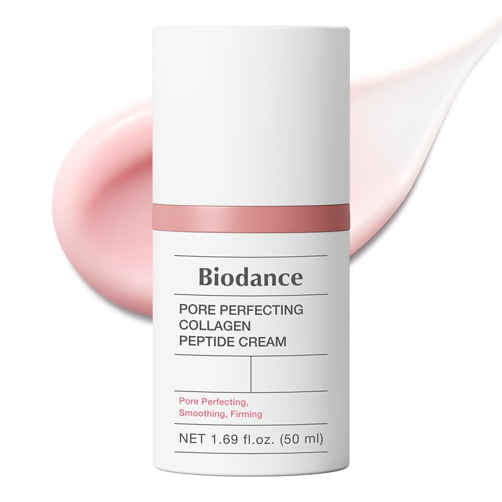 Biodance Pore Perfecting Collagen Peptide Cream, Hydrating, Plumping, Pore Care, Firming Facial Moisturizer, Korean Skin Care, Self Care Gifts For Women | 1.69 Fl. Oz.
