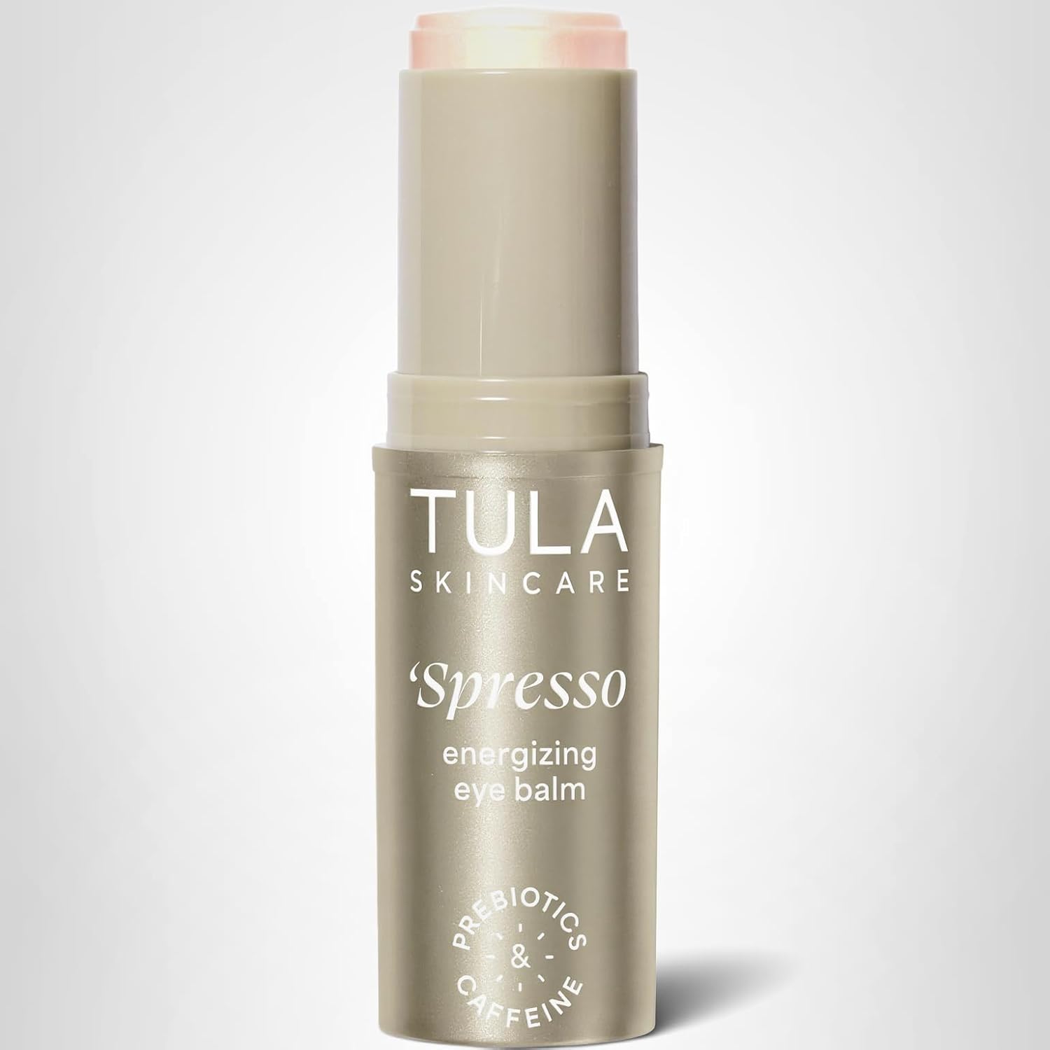 Tula Skin Care Spresso Energizing Eye Balm - Energizing & Hydrating Caffeine Under Eye Treatment For Dark Circles, Portable And Perfect To Use On-The-Go, 0.35 Oz.