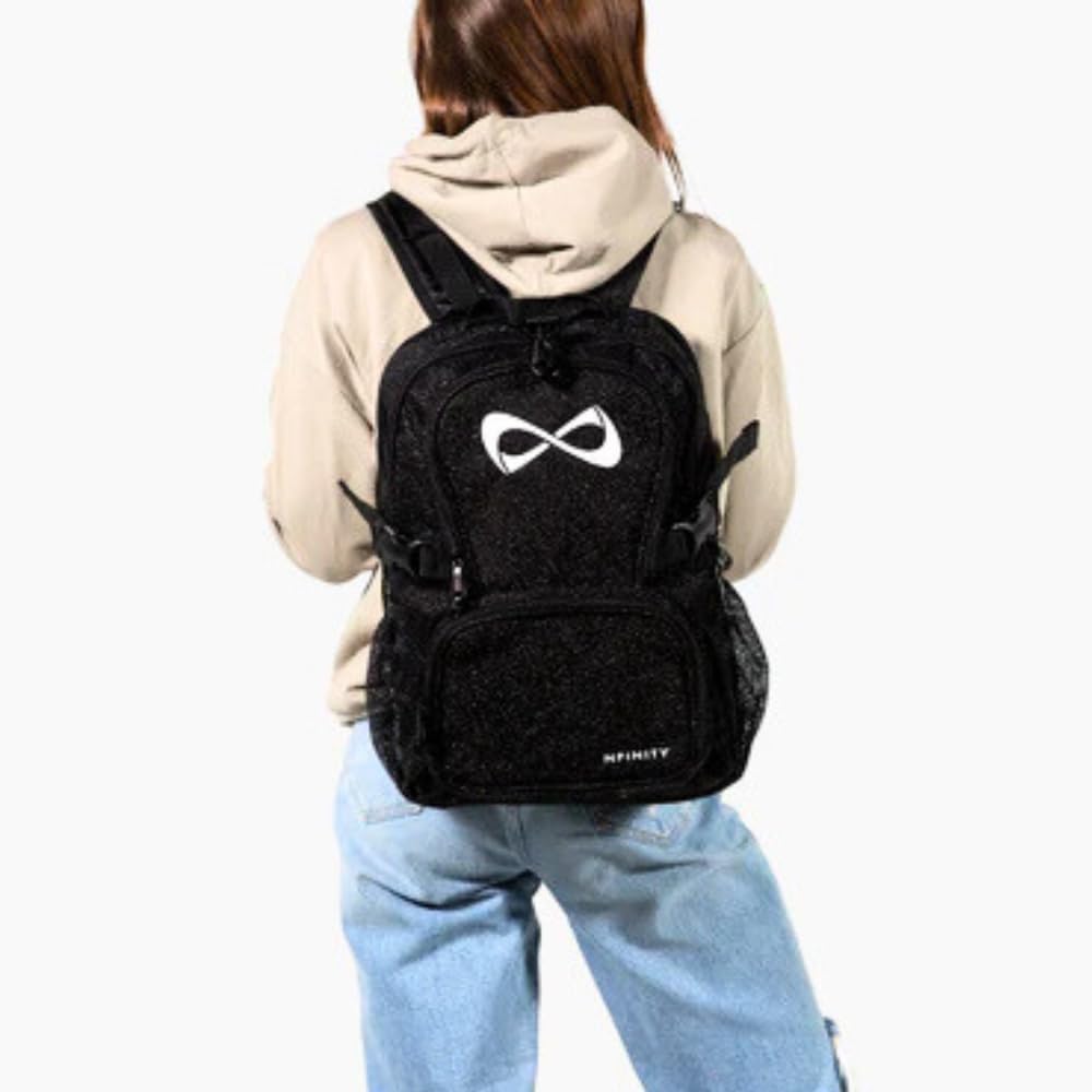 Nfinity Petite Sparkle Cheer Backpack - Lightweight Durable Storage Bag