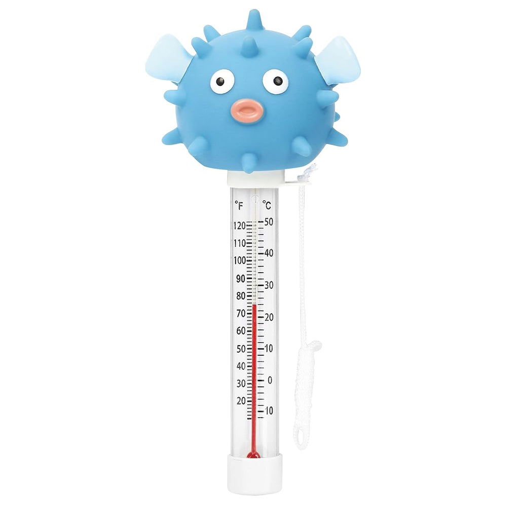Xy-Wq Floating Pool Thermometer, Large Size Easy Read For Water Temperature With String For Swimming Pools, Hot Tubs, Ponds, Spas (Puffer)
