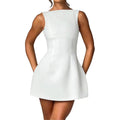 Bngd Women'S Backless Vest Basic Dress Sexy Slim Short Dress Sleeveless Open Back Mini Dresses