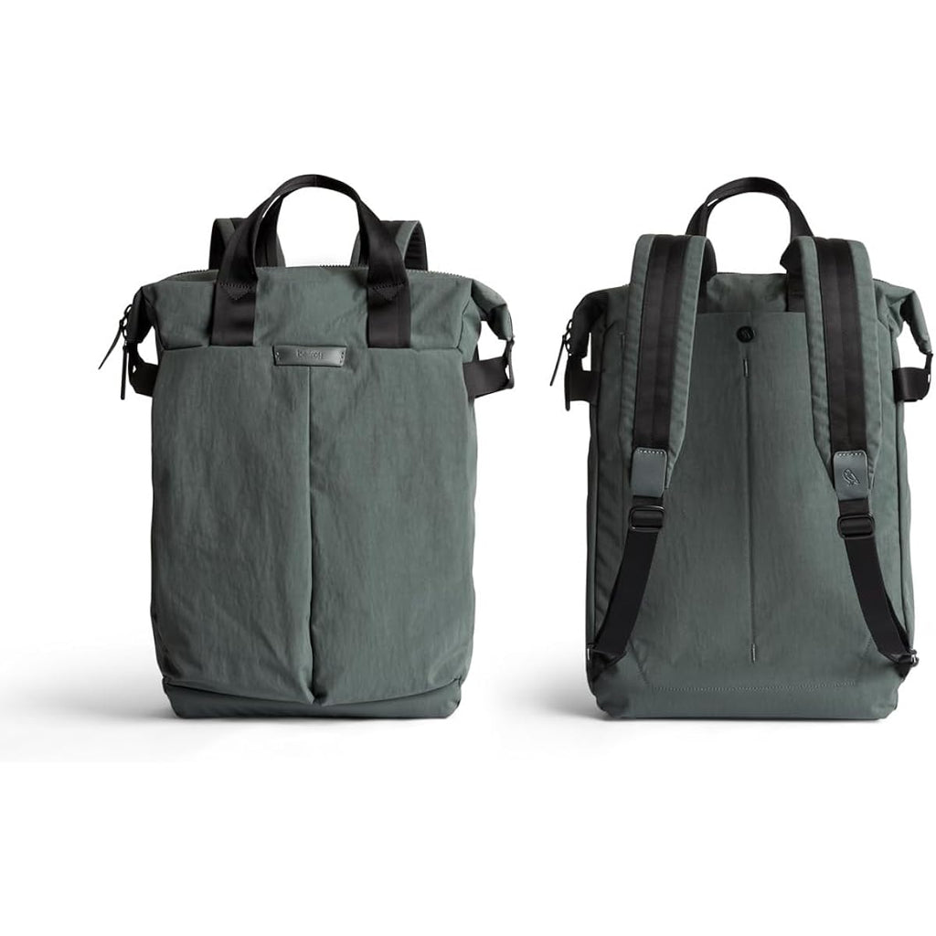 Bellroy Tokyo Totepack, Water-Resistant Woven Convertible Backpack And Tote Bag - Everglade