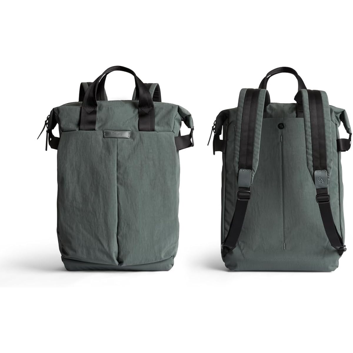 Bellroy Tokyo Totepack, Water-Resistant Woven Convertible Backpack And Tote Bag - Everglade