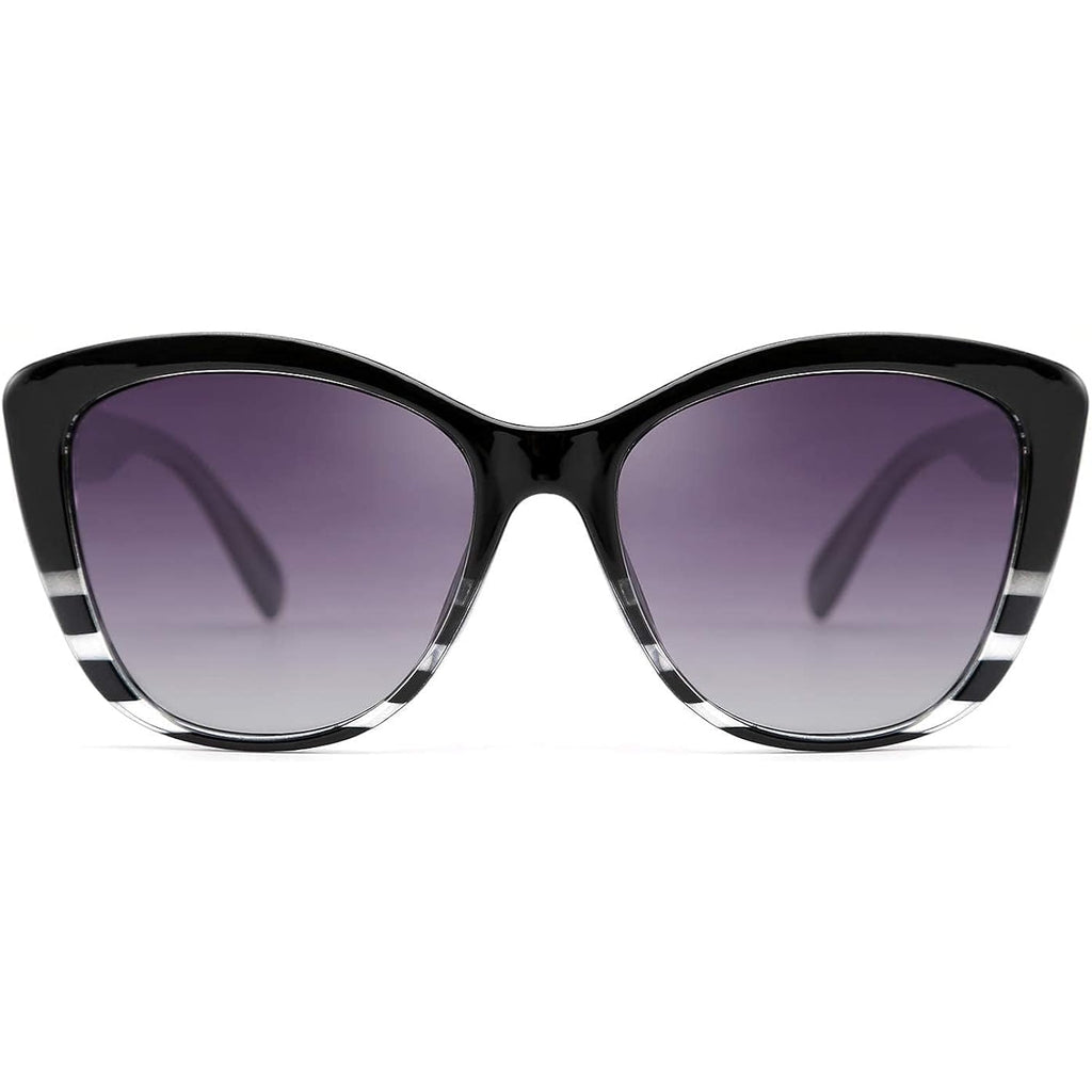 FEISEDY Polarized Vintage Sunglasses American Womens Square Jackie O Cat Eye Sunglasses B2451