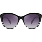 FEISEDY Polarized Vintage Sunglasses American Womens Square Jackie O Cat Eye Sunglasses B2451