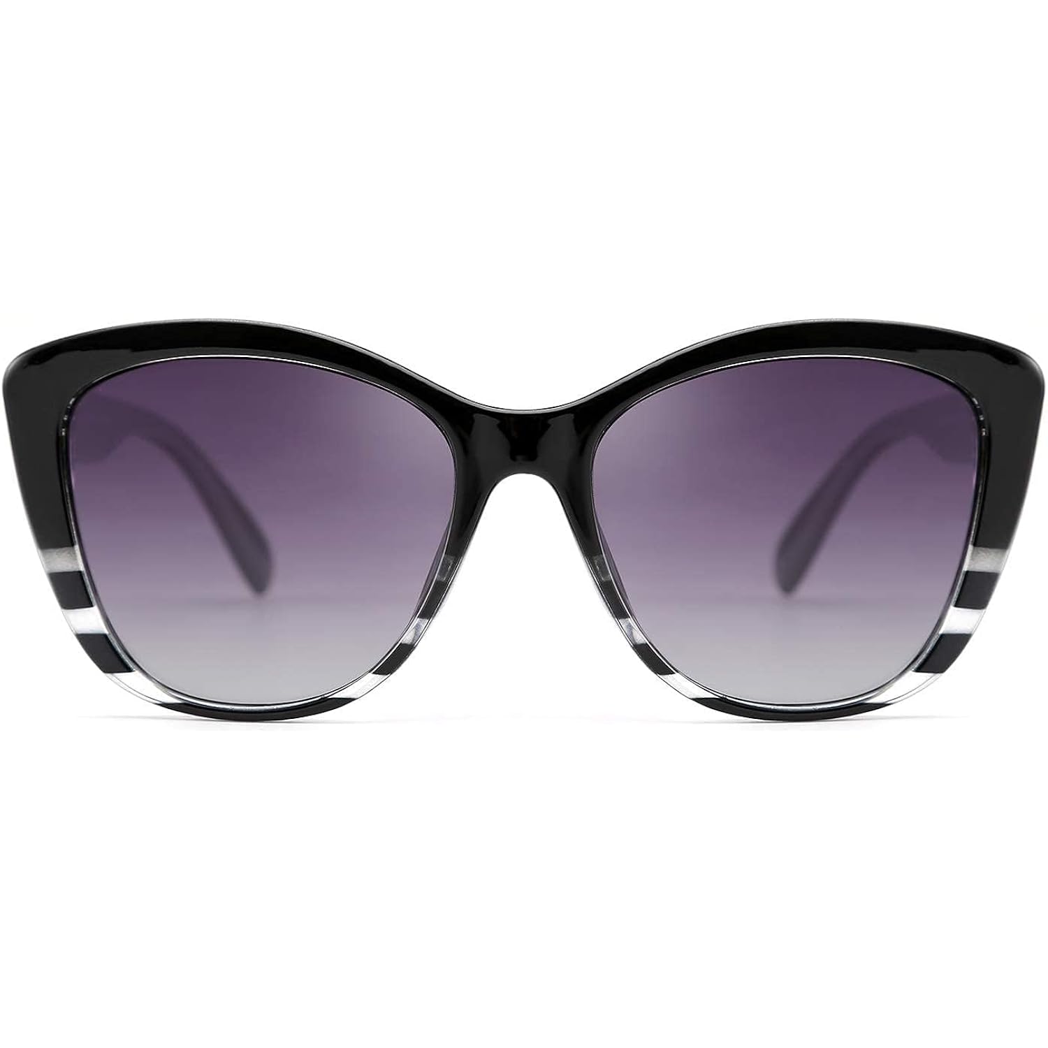 FEISEDY Polarized Vintage Sunglasses American Womens Square Jackie O Cat Eye Sunglasses B2451