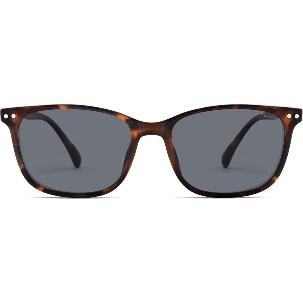 SOJOS Classic Square Polarized Sunglasses for Women Men Vintage Style UV400 Lens SJ2636