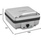 Cuisinart Belgian Waffle Maker With Pancake, Nonstick Plates, 6 Browning Levels, Ready Indicator Lights, Temperature Control, Deep Waffle Pockets, Brushed Stainless, Waf-300Nas