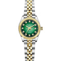 Szaikyri Classic Watch For Women With Solid Stainless Steel Band And Calendar Water Resistant