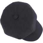 Newsboy Cabbie Baker boy hat Beret Cap for Women Pageboy Visor Paperboy Hat Sailor Fiddler Hat Adjustable 1997-black