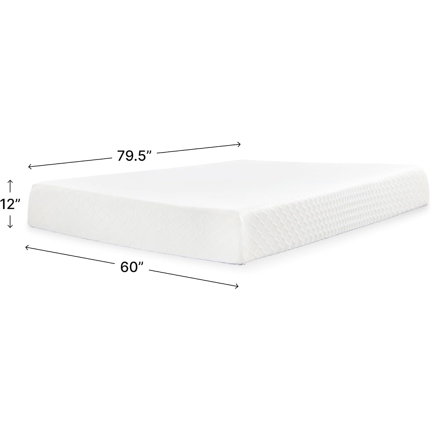 Signature Design By Ashley Chime 12 Memory Foam Mattress, Medium Firm Contouring Support, Thick Memory Foam For Pressure Relief, Mattress In A Box, Queen Size