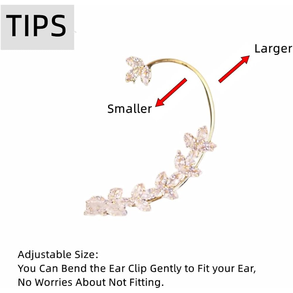 2PCS Earrings Hook Without Pierced Ear Bone Clip Ear Clip
