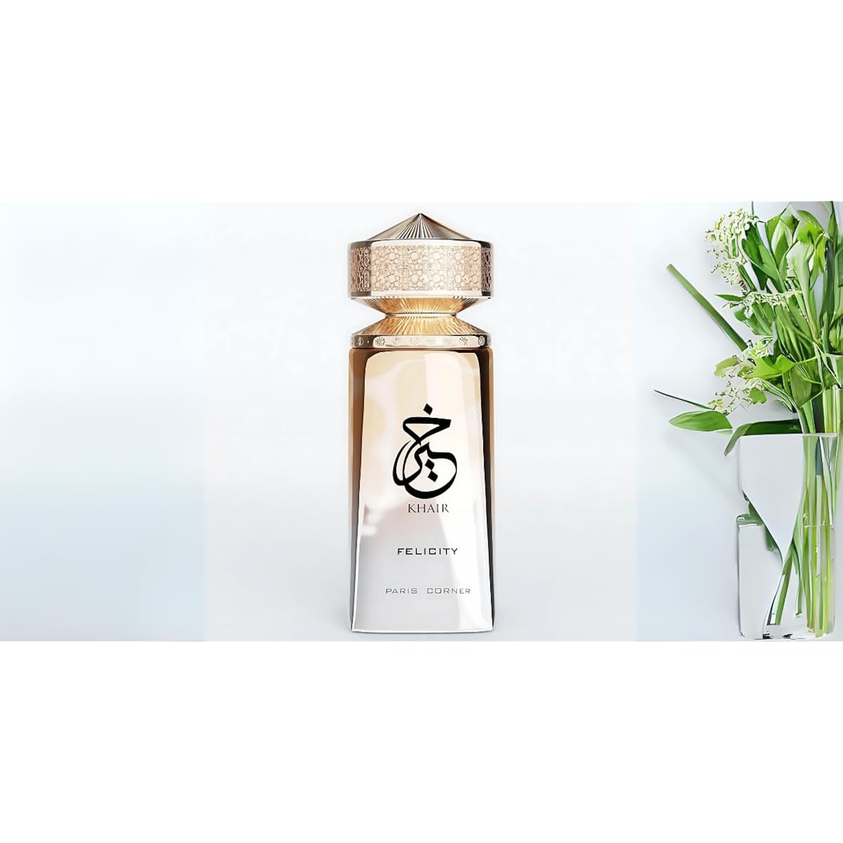 Paris Corner | Khair Felicity Perfume - 3.4 fl oz | Sparkling, Joyful Unisex Perfume with Champagne, Cassis, Rose, Vanilla, Musk | Sparkling, Joyful, Unisex