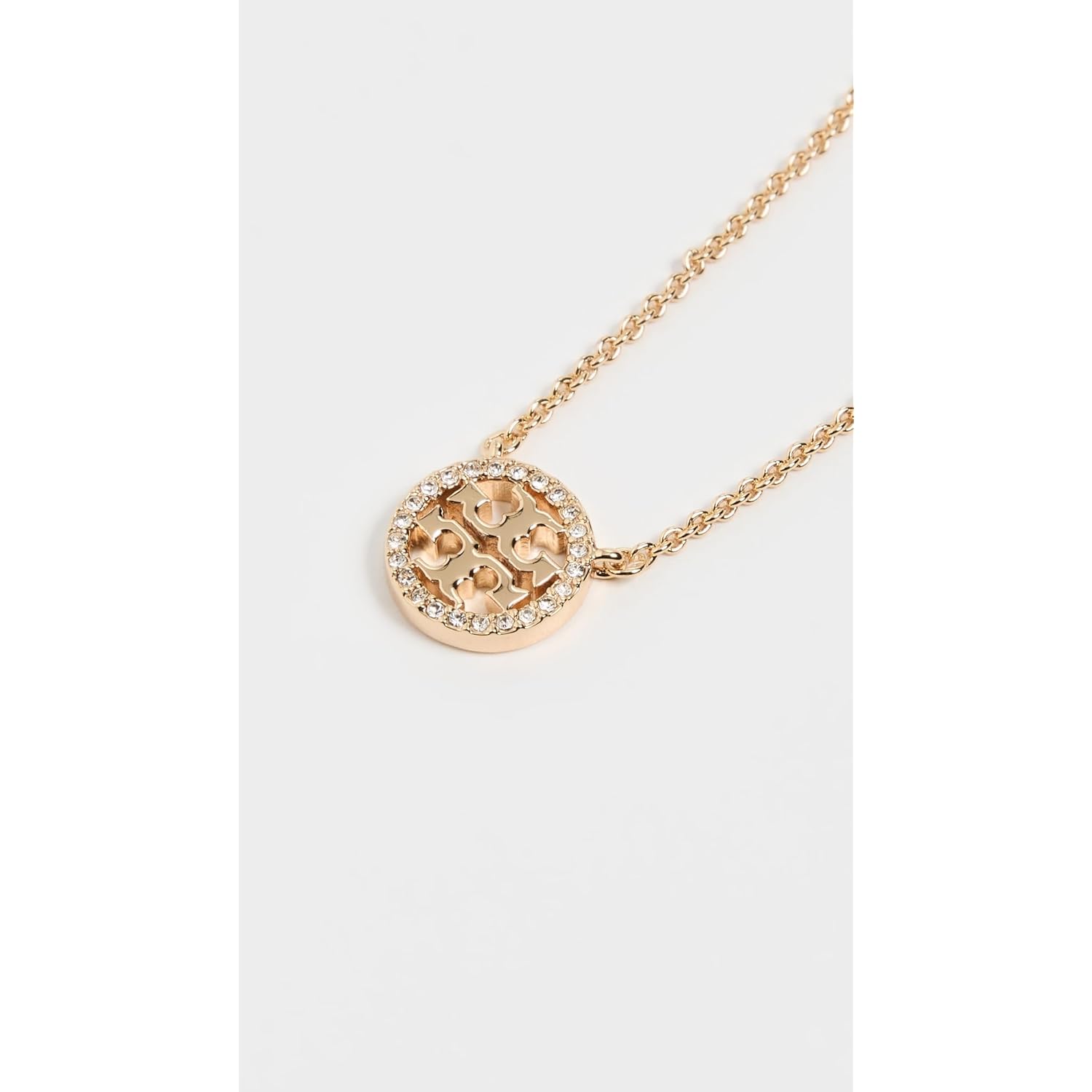 Tory Burch Women's Icon Pavé Pendant Necklace